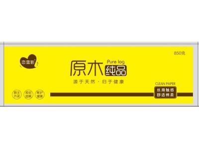 恋雪影 尚木纯品 原生木浆卫生纸850g