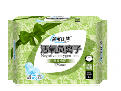 舒适夜用 亲肤棉面卫生巾320mm