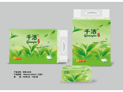 千洁茶韵干湿两用抽纸