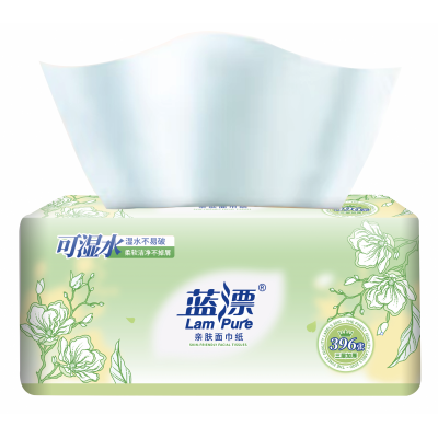 蓝漂 亲肤面巾纸
