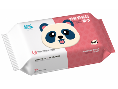 靓肤 妈咪爱婴幼湿巾四分之三侧
