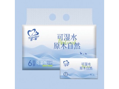华邦 在一起可湿水卫生抽纸