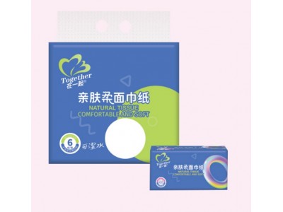 华邦 在一起亲肤柔面巾纸