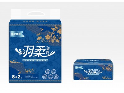 羽柔清韵 抽取式面巾纸