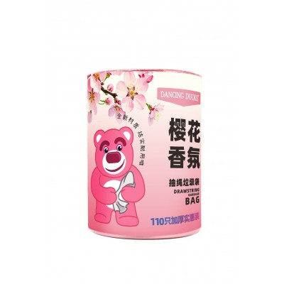 DANCING DUCKS牌樱花香氛抽绳垃圾袋