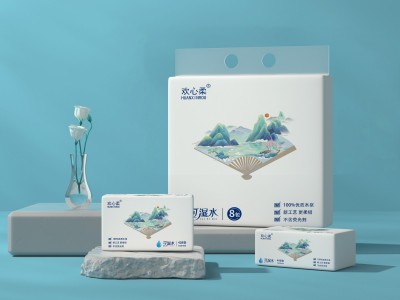 欢心柔 抽取式面巾纸