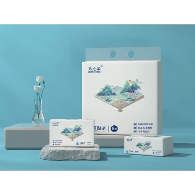 欢心柔 抽取式面巾纸